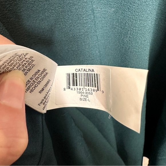 Dress the population Catalina Dress in pine - Picture 10 of 12